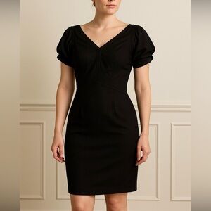 zac posen pleated cocktail midi dress Zac Posen Pleated Cocktail Midi Dress